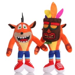 26cm New Crash Bandicoot Stuffed Plush Toys Crazy Trilogy Series Anime Figure Dolls Kawaii Child Birthday Christmas Gifts Decor