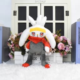 Scorbunny Evolution Raboot Plush Toys Stuffed Doll Throw Pillow Home Decoration Kawaii Rabbit Christmas Gift for Kids Friends