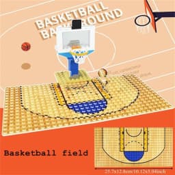 1pc 16*32 Dots Base Plate Basketball Football Baseplate For Figure Field Court Block DIY Toys Christmas Gift for Children