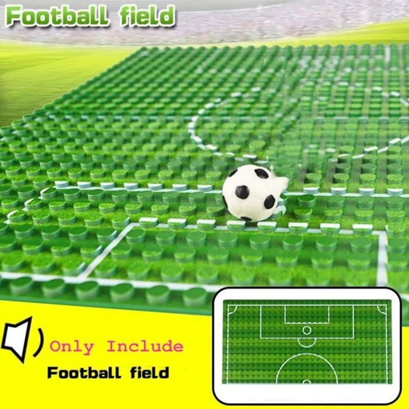 1pc 16*32 Dots Base Plate Basketball Football Baseplate For Figure Field Court Block DIY Toys Christmas Gift for Children