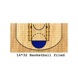 1pc 16*32 Dots Base Plate Basketball Football Baseplate For Figure Field Court Block DIY Toys Christmas Gift for Children