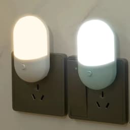 EU/US Plug LED Night Light Sensor Lighting Mini Night light Lamp For Children Room Bedroom Lights Christmas Plug Night Lamp