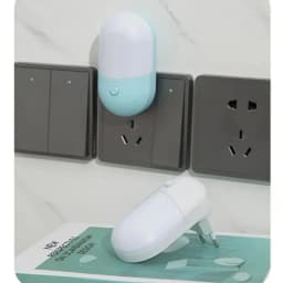 EU/US Plug LED Night Light Sensor Lighting Mini Night light Lamp For Children Room Bedroom Lights Christmas Plug Night Lamp