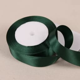 25Yards Dark Green Crafts Satin Ribbon Christmas Gift Package Bow DIY Handmade Headwear Sewing Clothing Party Hair Hccessories