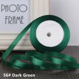 25Yards Dark Green Crafts Satin Ribbon Christmas Gift Package Bow DIY Handmade Headwear Sewing Clothing Party Hair Hccessories