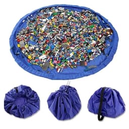 1pc Multifunction Portable Kids Toys Storage Bags Blocks Toys Play Mat Building Blocks Toys Bags for Christmas Gift