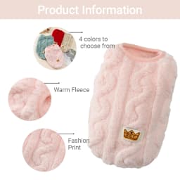 Cute Warm Cat Clothes Autumn Winter Fleece Sweater For Small Cats Dog Apparel Kitten Puppy Pullover Pet Sphynx Christmas Costume