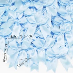 200pcs 2.5cm Mini Satin Ribbon Bows DIY Crafts Accessories Wedding Christmas Party Envelope Gift Packaging Decoration