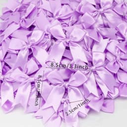 200pcs 2.5cm Mini Satin Ribbon Bows DIY Crafts Accessories Wedding Christmas Party Envelope Gift Packaging Decoration
