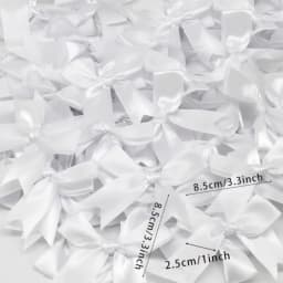 200pcs 2.5cm Mini Satin Ribbon Bows DIY Crafts Accessories Wedding Christmas Party Envelope Gift Packaging Decoration