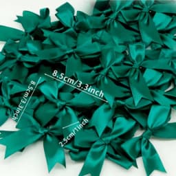 200pcs 2.5cm Mini Satin Ribbon Bows DIY Crafts Accessories Wedding Christmas Party Envelope Gift Packaging Decoration