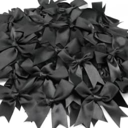 200pcs 2.5cm Mini Satin Ribbon Bows DIY Crafts Accessories Wedding Christmas Party Envelope Gift Packaging Decoration