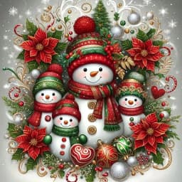 Christmas Snowman Diamond Painting Set, DIY Adult Full Diamond Home Decoration Painting Set, Adult, Frameless Crafts
