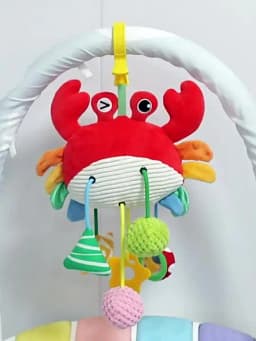 Christmas Decoration Baby Plush Toys, Stroller Toy With Sensory Details Car Seat Toys, Hanging Rattle Toys For Crib Mobile, Newb