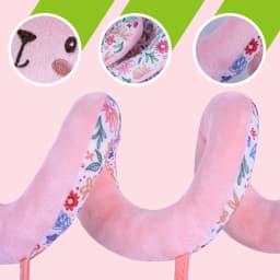 Infant Carseat Sensory Toys Hanging Stroller Accessories Toys with Mirror, BB Squeaker and Rattles, Ideal Christmas Gifts