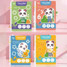 32-Page Reusable Magic Practice Notebook Set | Whole Brain Development, Writing Training, and Art Education Handbook | Learn Writing Skills, Paper Materials, Durable Binding | Color Pages | Christmas Gifts