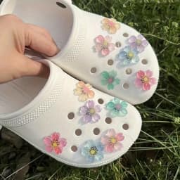 Fruit Shoe Decoration Set Cute Christmas Ducks Advanced Shoe Decorations DIY Detachable Buckle Shoes Accessories1Set