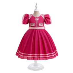 Cartoon Dog Girl Dresses Christmas Costume Halloween Skye Birthday Kids Clothes Stage Performance Bow Party Princess Girls Dress