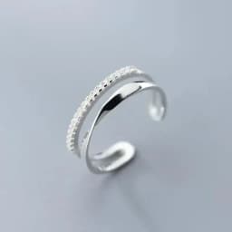 BF CLUB 925 Sterling Rings for Women Fashion Geometric Handmade Irregular Gold StarRing Simple Fine Jelwery Party Christmas Gift
