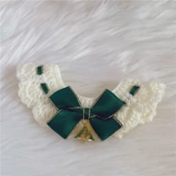 Christmas Pet Collars Cat Dog Christmas Decorations Pet Lace Knitting Necklaces Wool Scarf New Year Gift Cat Puppy Accessories