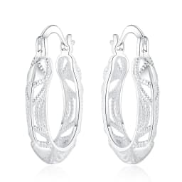Hot korean popular Retro 925 Sterling Silver earrings for woman high quality Fashion party Wedding Jewelry Christmas Gifts