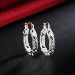 Hot korean popular Retro 925 Sterling Silver earrings for woman high quality Fashion party Wedding Jewelry Christmas Gifts