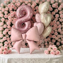 40inch Pink Foil Number Balloon Set (Optional 18inch Heart Balloons) Paired with Pink Valentine's Day/Birthday/Anniversary Party Decorations, Christmas Accessories, Themed Balloons, Retro Chrome Balloons, Balloons for Birthdays, Reusable Balloon Flowers, Personalized Balloons, Holiday Decorations, Elegant Party Decorations, Reusable Decorations, Premium Balloon Set, Gift Shopper, Party Organizer, Christmas Decorations