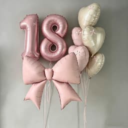 40inch Pink Foil Number Balloon Set (Optional 18inch Heart Balloons) Paired with Pink Valentine's Day/Birthday/Anniversary Party Decorations, Christmas Accessories, Themed Balloons, Retro Chrome Balloons, Balloons for Birthdays, Reusable Balloon Flowers, Personalized Balloons, Holiday Decorations, Elegant Party Decorations, Reusable Decorations, Premium Balloon Set, Gift Shopper, Party Organizer, Christmas Decorations