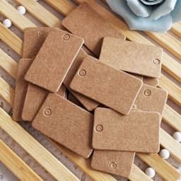 50pcs Round Paper Tag Labels Kraft Paper Cards Love Heart Hang Tags Blank for Jewelry Packaging DIY Couples Lovers Christmas