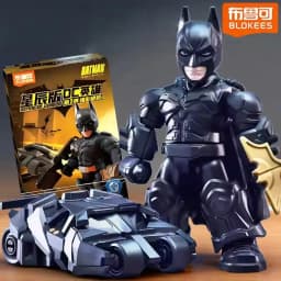 Genuine Blokees DC Marvel Hero Batman Star Edition Series Blind Box Toy Batman Motorcycle Collectible Perfect Christmas Gift