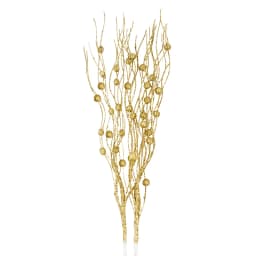 1/3/5Pcs Christmas Artificial Glitter Berry Stem Branches Xmas Tree Ornament New Year Home Decoration DIY Vase Filler 2025 Party
