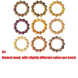 1pc Natural Wood Bracelets 20mm Women Men Elastic Handicraft Adjustable Wooden Bangles Wrap Hand Jewelry For Christmas Birthday