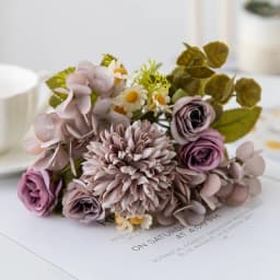 1PC 7 Fork Chamomile Combination Artificial Flowers For Home Ornamental Flowerpot Decoration Wedding Arch Christmas Accessories
