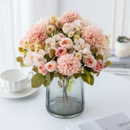 1PC 7 Fork Chamomile Combination Artificial Flowers For Home Ornamental Flowerpot Decoration Wedding Arch Christmas Accessories