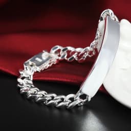 Noble Fine 925 Sterling Silver Solid 10MM Chain Necklace Bracelets Jewelry Sets Christmas Gift Fashion for Men 50/55/60CM