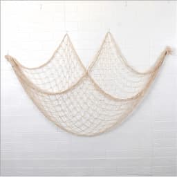 80x40 Inch Fishing Net Decor, Thick Natural Material Nautical Mesh, Wall Table Ceiling Decoration for Halloween Christmas Party