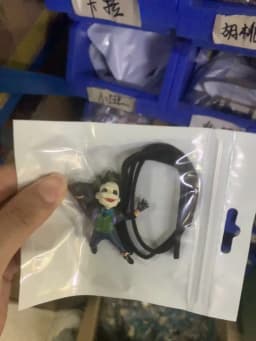Joker Car Resin Pendant Creative Car Rearview Mirror Cowhide Lrope Cartoon Pendant Christmas Gift 2024 New Product