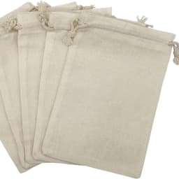 5/10/20 Pcs/Lot Reusable Natural Cotton Storage Bags Christmas Wedding Gifts Candles Drawstring Pouches Home Organizer Dustbag