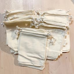 5/10/20 Pcs/Lot Reusable Natural Cotton Storage Bags Christmas Wedding Gifts Candles Drawstring Pouches Home Organizer Dustbag