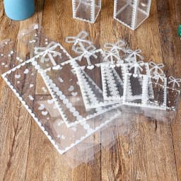 10Pcs Transparent PVC Box Plastic Candy Favor Gift Packaging Boxes for Wedding Birthday Party Christmas Gift Wrapping