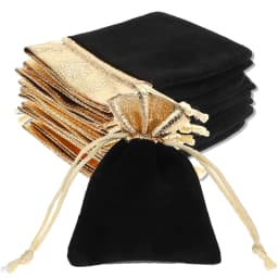 10pcs Velvet Drawstrings Gift Bags Jewelry Pouches Candy Bolsitas para Recuerdos Velvet Party Favors Present Pouch for Christmas