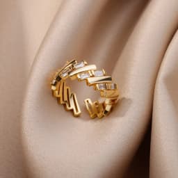 Popular Butterfly Rings For Women Gold Color Stainless Steel Geometric Opening Finger Ring Aesthetic Wedding Christmas Jewelry