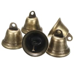 5/10pcs Iron tinplate 38mm Christmas Decoration Jingle Bells Pet Pendants Hanging for Festival Party Making Wind Chimes Decor