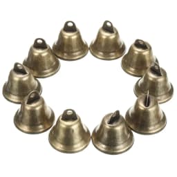 5/10pcs Iron tinplate 38mm Christmas Decoration Jingle Bells Pet Pendants Hanging for Festival Party Making Wind Chimes Decor