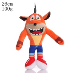 26cm New Arrival Anime Crash Bandicoot Plush Toys Cartoon Animal Aku Aku Crash Soft Stuffed Plush Dolls for Kids Christmas Gifts