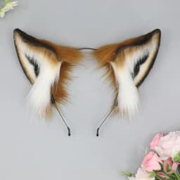 Women Animal Wolf Ears Party Club Headdress Plush Hairband Furry Lolita Headband Anime Halloween Christmas Cosplay Accessories