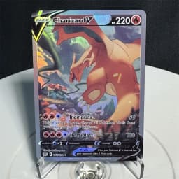 Pokemon Cards Foil Flash Card Sword & Shield Promos/Silver Tempest Series Regidrago Charizard Christmas Present Proxy Card