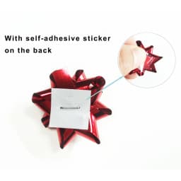 100pcs/2.5cm Mini Colorful 3D Star Flower Decorations DIY Self-adhesive Ribbon Bows Paper Gift Wrapping for Christmas Wedding