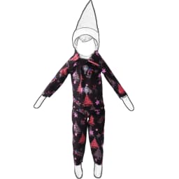 37cm Christmas Doll Pajama Sleeping Robe Christmas Clothing Baby Doll Clothing Toy Christmas Gift Bathrobe Doll Dress up Clothin