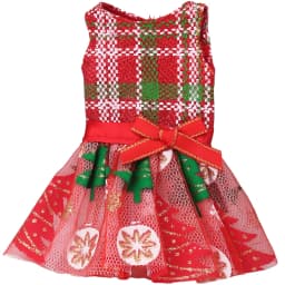 37cm Christmas Doll Pajama Sleeping Robe Christmas Clothing Baby Doll Clothing Toy Christmas Gift Bathrobe Doll Dress up Clothin